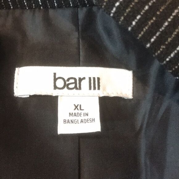 Bar III Pinstripe Open-Front Blazer women’s size XL - Picture 4 of 8